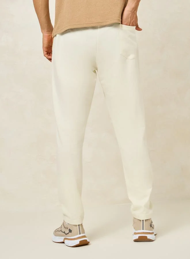 Styli Eco Earth Slim Terry Open Hem Jogger with Welt Pockets