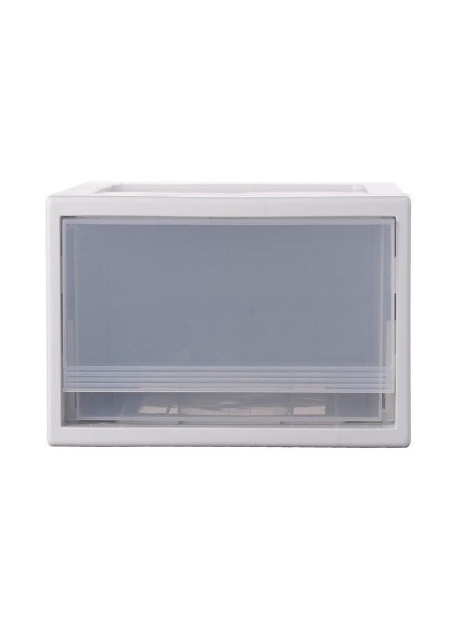 INABOX Polypropylene Single Stackable Drawer, Clear, Transparent PP Storage Organizer, No Lid, Durable u0026 Space Saving for Home Organization - Image 3