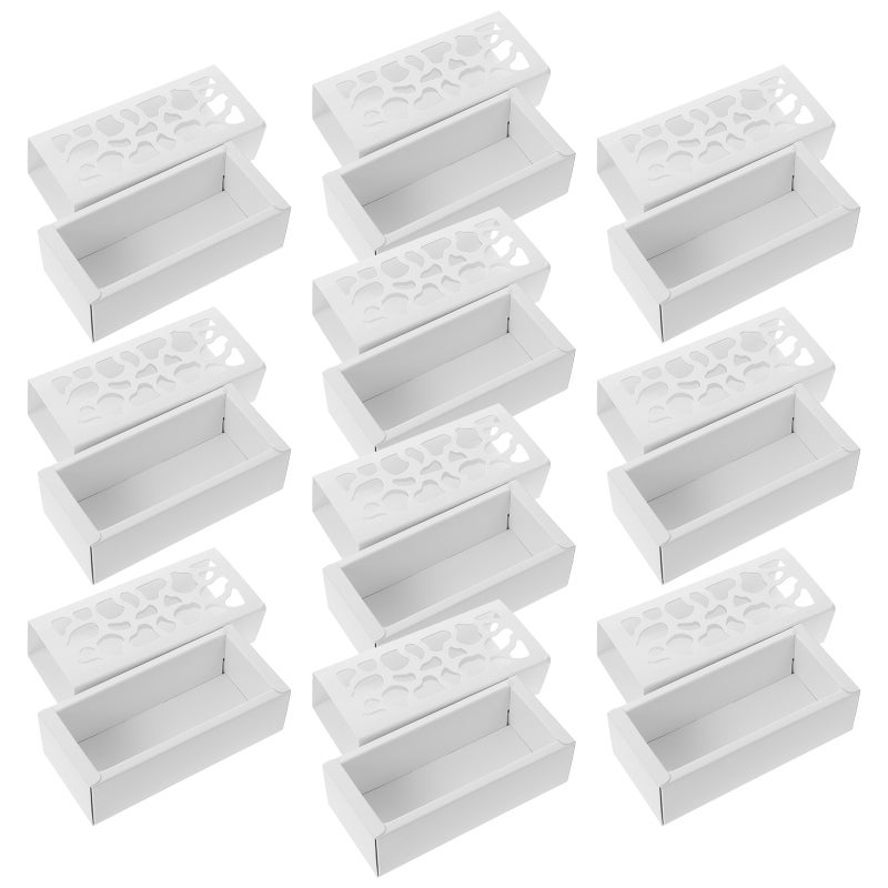 10pcs Macaron Packing Box Desserts Cookies Bakery Packing Boxes with Clear Window - Image 1