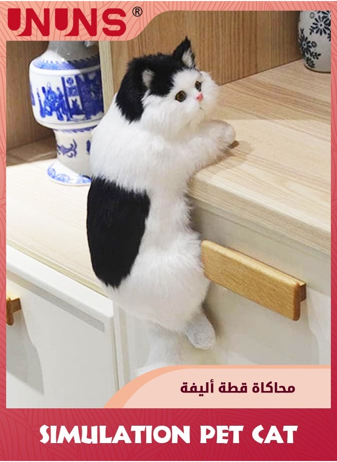 UNUNS Simulation Cat Decoration Toy,Hanging Realistic Cat Plush Toy,Lifelike Real Cat Size Companion Pet,Cat  - Image 5