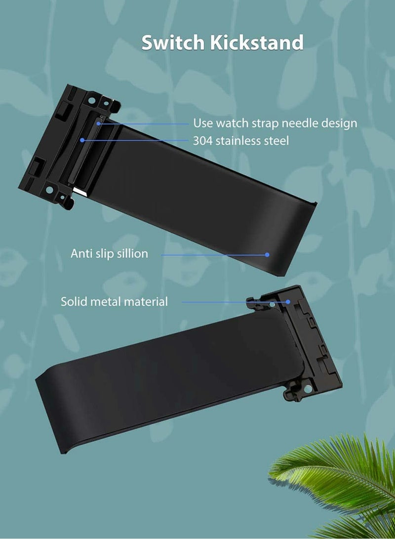 SOLARAE Kickstand Replacement Part for Nintenndo Switch Back Shell Kickstand Holder Mainframe Back Bracket Repair Tool Kit - Image 3