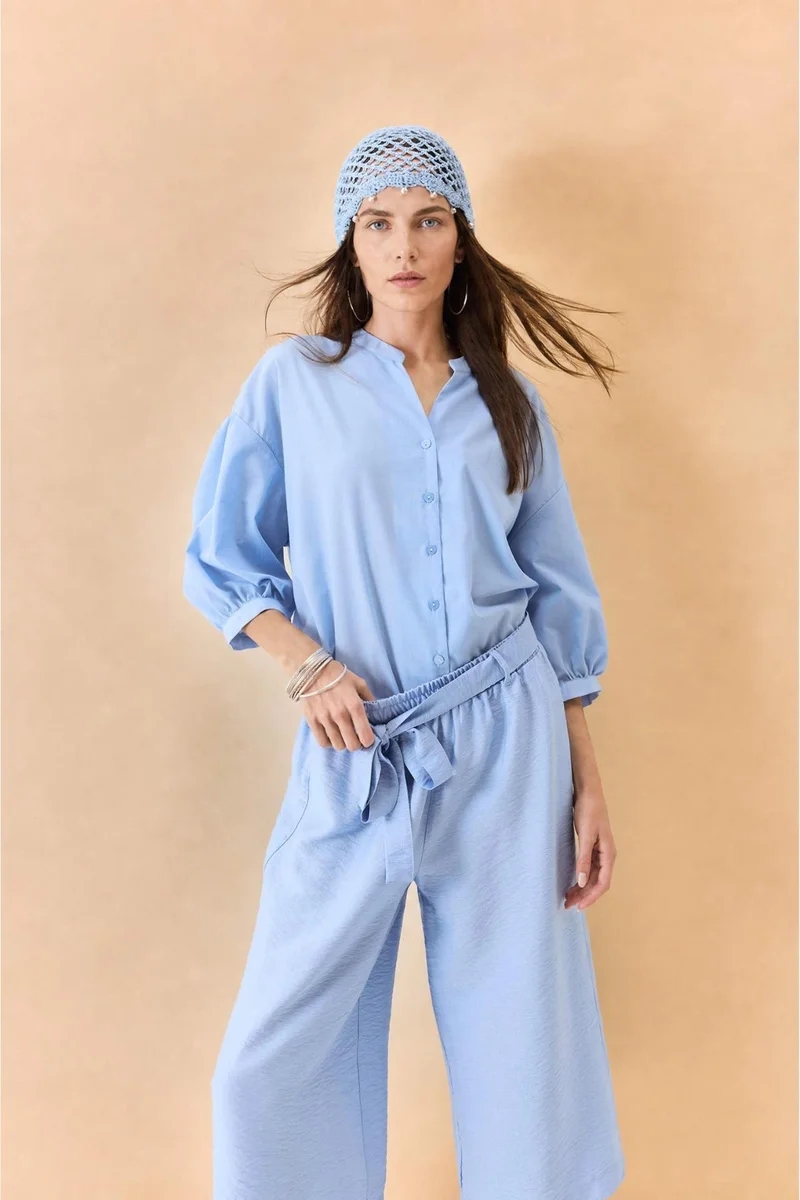 ديفاكتو Regular Fit Voile Short Sleeve Shirt