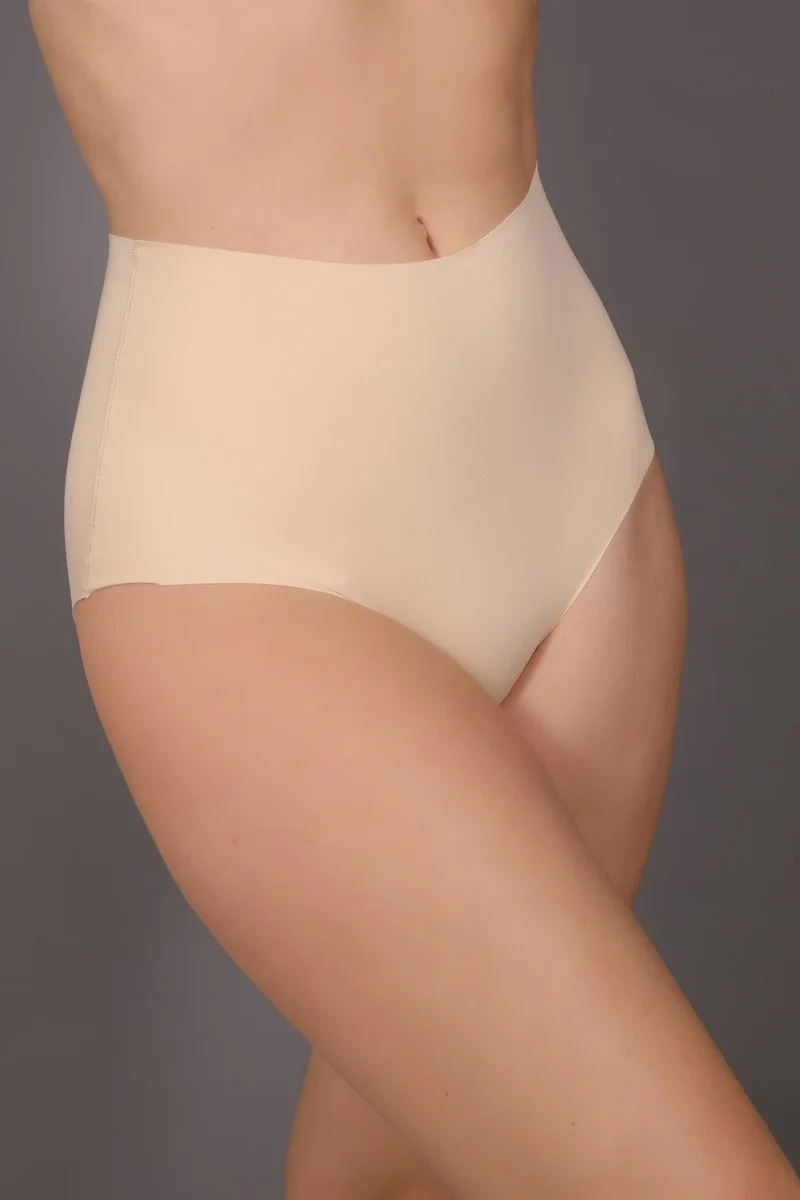 C&city Plus Size Non-Slip High Waist Laser Panties C19201 Skin
