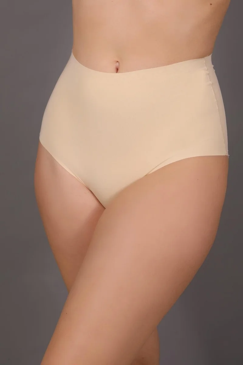 C&city Plus Size Non-Slip High Waist Laser Panties C19201 Skin