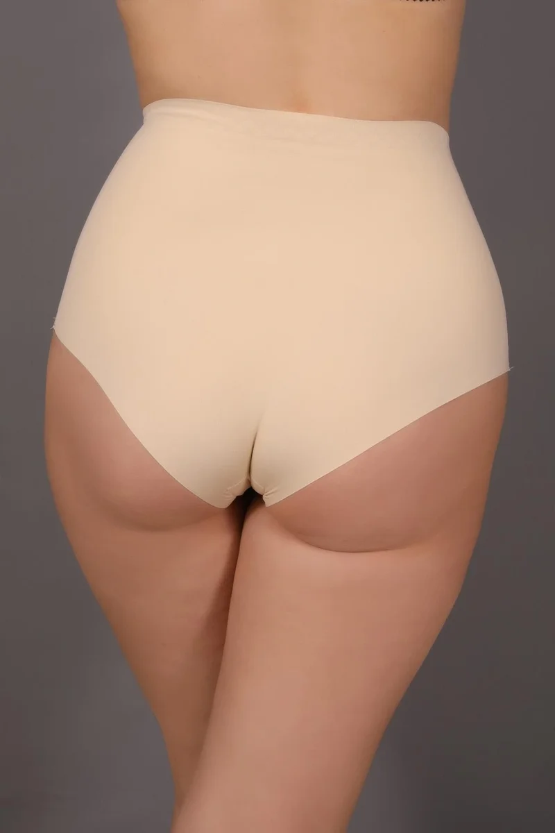C&city Plus Size Non-Slip High Waist Laser Panties C19201 Skin