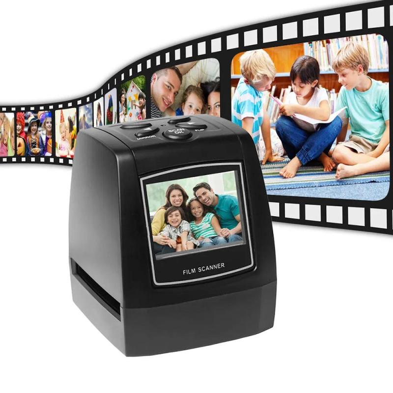 Film Scanner: 2.4-Inch Full-Color LCD Screen - Portable Durable ABS Material Digital Scanner for 35mm 135mm Film Slide Memory Preservation On-The-Go Use - Image 4