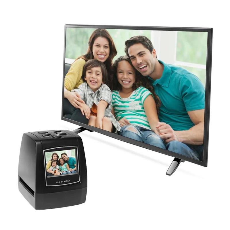 Film Scanner: 2.4-Inch Full-Color LCD Screen - Portable Durable ABS Material Digital Scanner for 35mm 135mm Film Slide Memory Preservation On-The-Go Use - Image 3