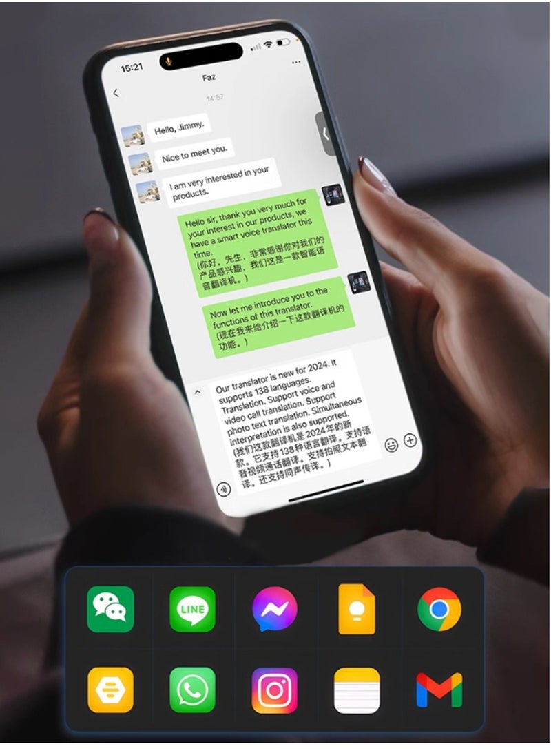 Eight-in-One X9 Translator Voice and Video Call Translation App with Simultaneous Interpretation