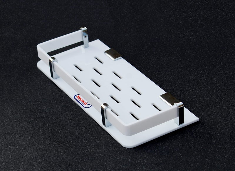 SQUARO Acrylic Sheet Bathroom Shelf Multi Purpose Rack Kitchen Shelf Bathroom Accessories Kitchen Accessories Wall Mount (15 x 5 Inches, H-102) - Image 3