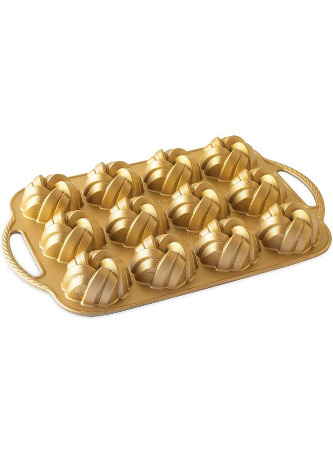 NORDICWARE Nordic Ware 75th Anniversary Braided Bundt Bites  - Image 1