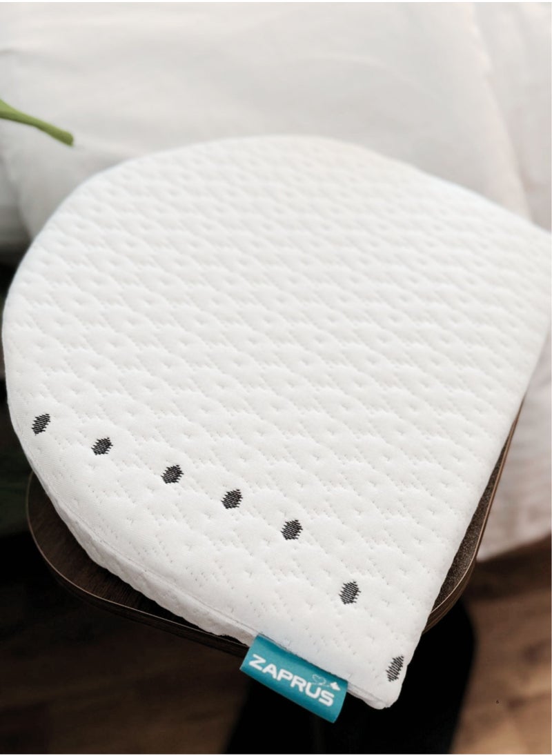 Zaprus Round Wedge Baby Pillow Premium Materials Safe and Supportive Crib Nursing and Feeding Pillow for Improved Sleep and Digestion  - Image 5