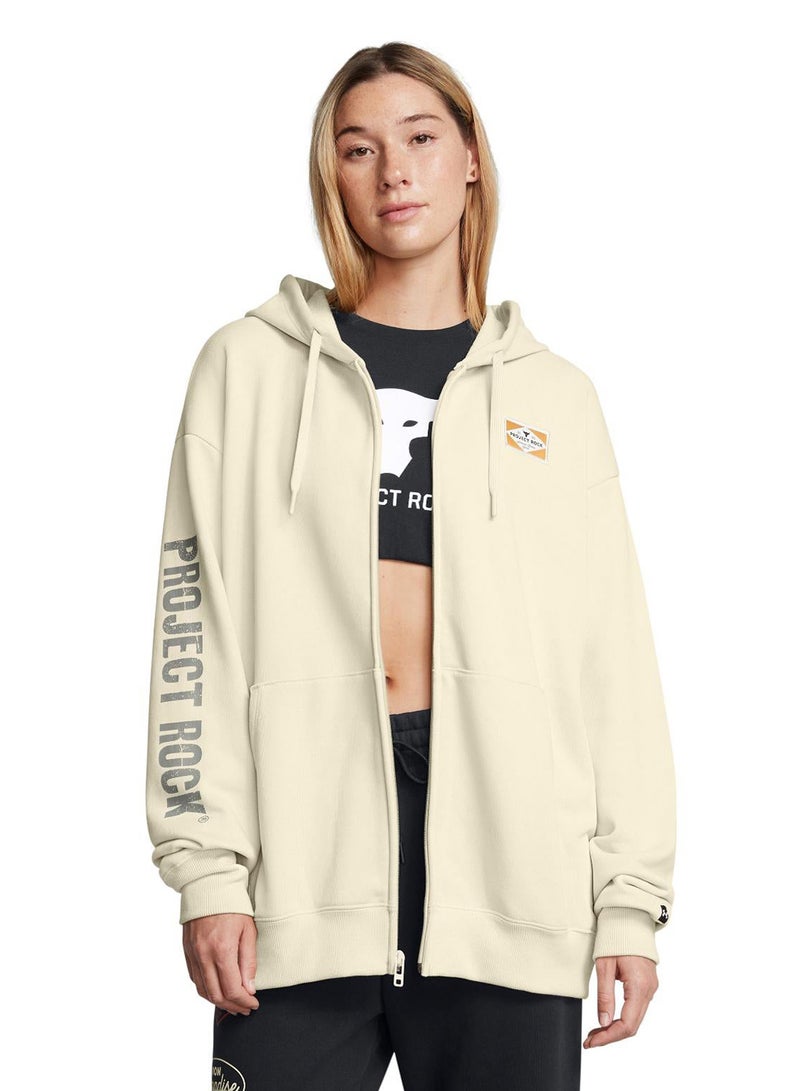 UNDER ARMOUR Project Rock Heavyweight Full Zip Hoodie - Image 1