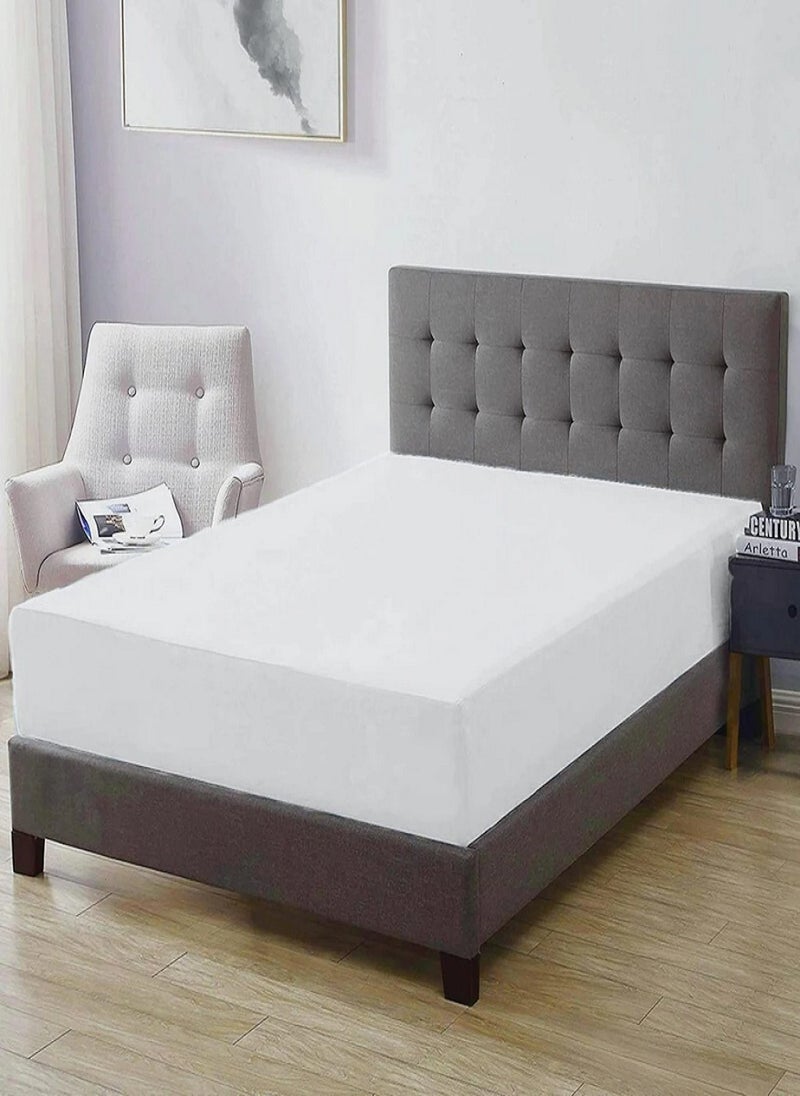 Blueberry Waterproof Terry Towel Mattress Protector Ultra-Soft Mattress Cover 150X200+25cm  - Image 1