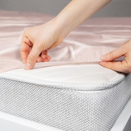 Stoa Paris 300TC UltraSatin King Bedsheet Set, 10” Drop Fitted Bedsheet with 2 Pillow Covers, Hypoallergenic, Wrinkle Free, Aesthetic Bedding, Home Decor, Gift, Date Night - Blushing Pink - Image 5
