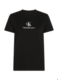 Calvin Klein Jeans Women's Classic T-Shirt - Cotton, Black  - Image 2