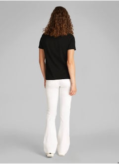 Calvin Klein Jeans Women's Classic T-Shirt - Cotton, Black  - Image 5