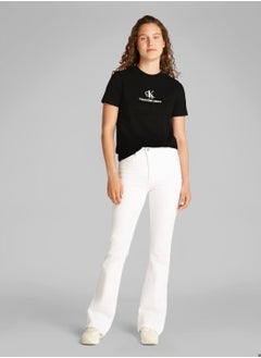 Calvin Klein Jeans Women's Classic T-Shirt - Cotton, Black  - Image 4