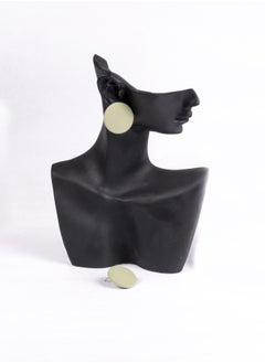 The Black Pearl Accessories Casual Earring-Rounded Mint  - Image 2