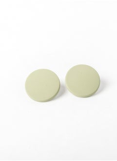The Black Pearl Accessories Casual Earring-Rounded Mint  - Image 1