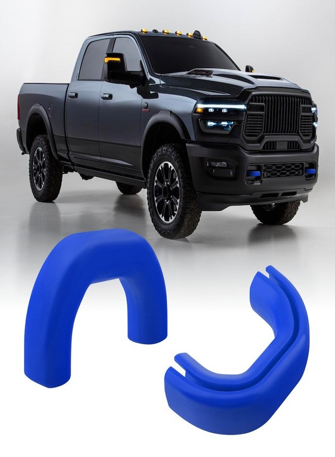 TECHPICCO Front Tow Hooks Covers for RAM 2500/3500 2019-2025, Hitch Cover Customized Car Tow Hooks Compatible with RAM 2500/3500 Accessories 2019-2025 (Blue) - Image 1