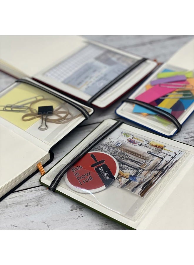 Speedball Travelogue Drawing Book, Large Portrait 8-1/4 x 5-1/2, Ivory Black Artist Journal - Image 5