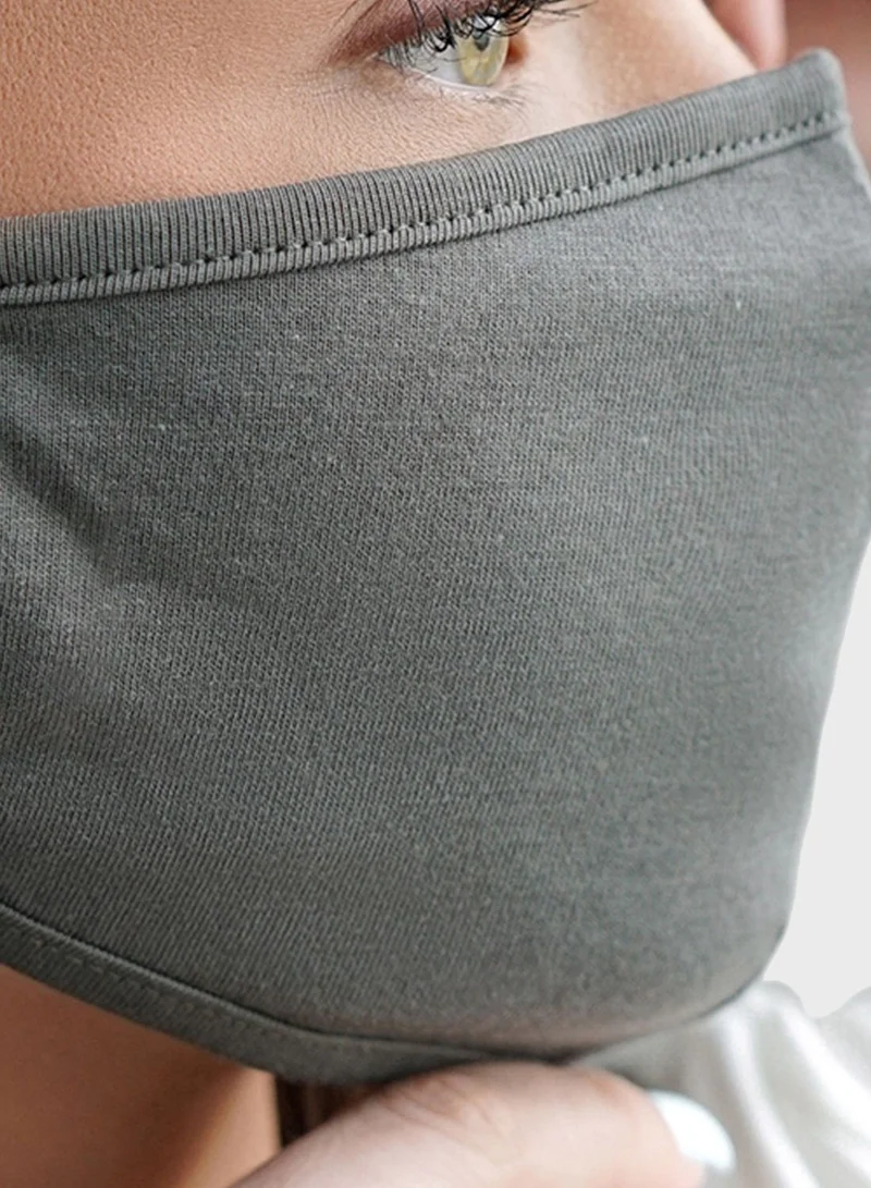 maskie plus grey 5 Face Mask