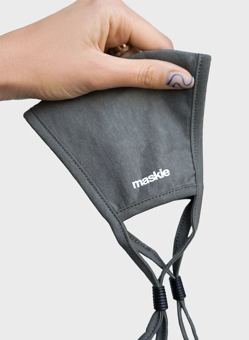 maskie plus grey 5 Face Mask