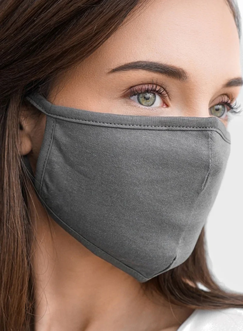 maskie plus grey 5 Face Mask
