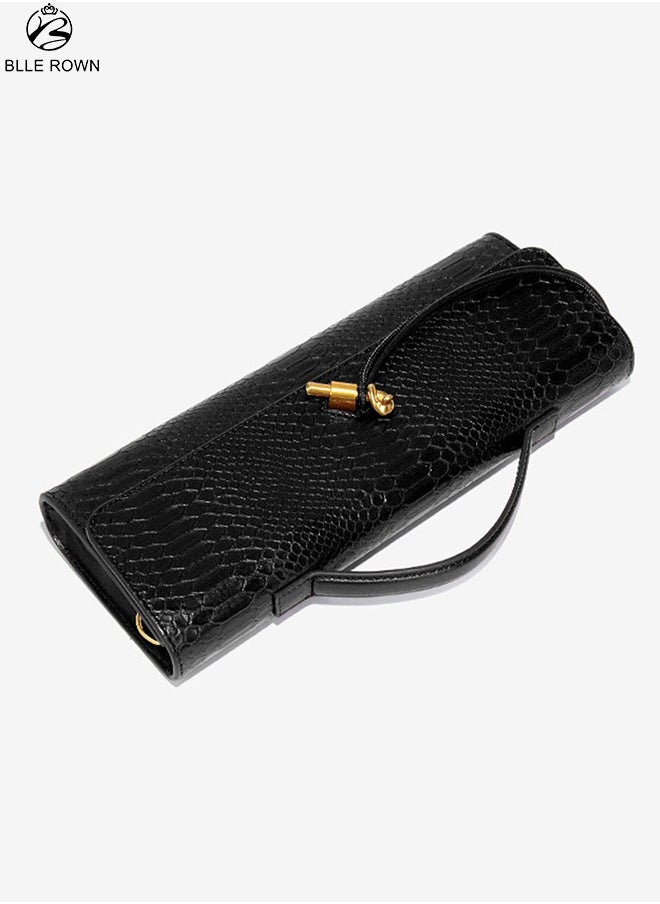 BLLE ROWN New Arrival Women's Luxury Handbags Elegant Black Color Crossbody Bag For Ladies With Adjustable Strap,Stylish Shoulder Bags  - Image 5