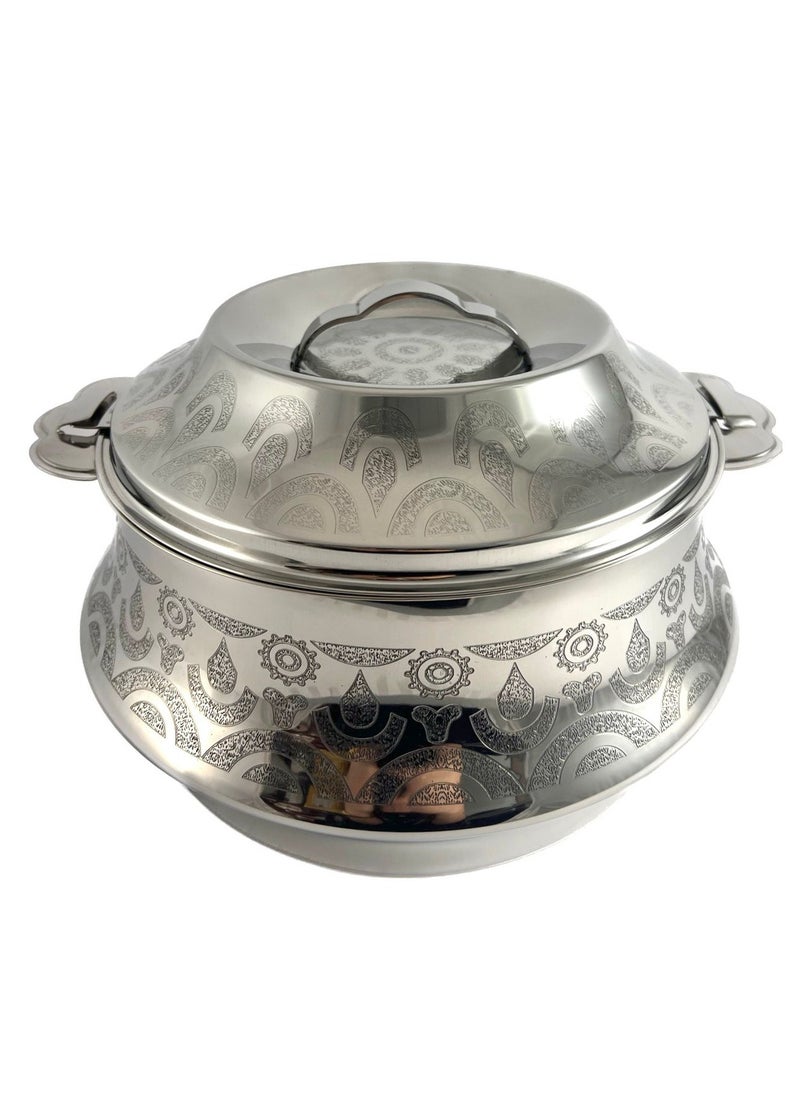 Homemaker Orcus Hotpot 7500ml Capacity - Unique Locking Lid - High Quality Stainless Steel - Silver Etching 