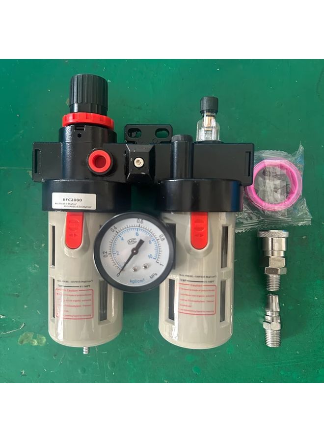 BFC2000 Air Compressor Filter Regulator Combo With Oil Water Separation 14 110cm³ Min - Image 1