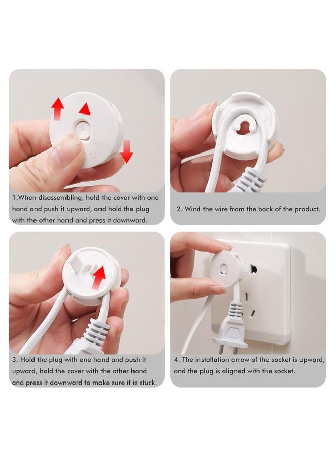 4Pcs Outlet Plug Covers Child Proof Electrical Protector Safety Baby Safety Plug Covers