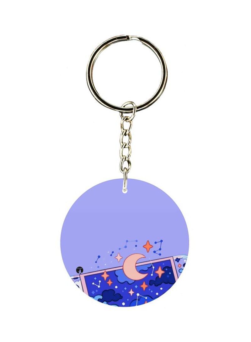 RKN Printed Round Keychain