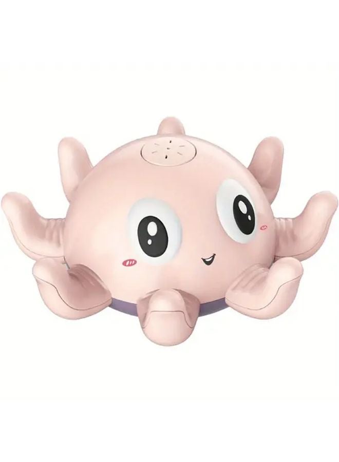Pink Octopus Bath Toy Water Spray Battery Free For Swimming Pool Kids - Image 1