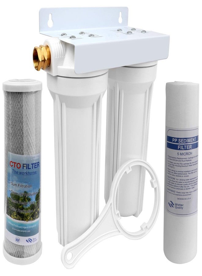 OKBA External RV Dual Water Filter System for RVs Boats Motor Homes Marines,Included Two Fliters and Mounting Bracket - Image 2