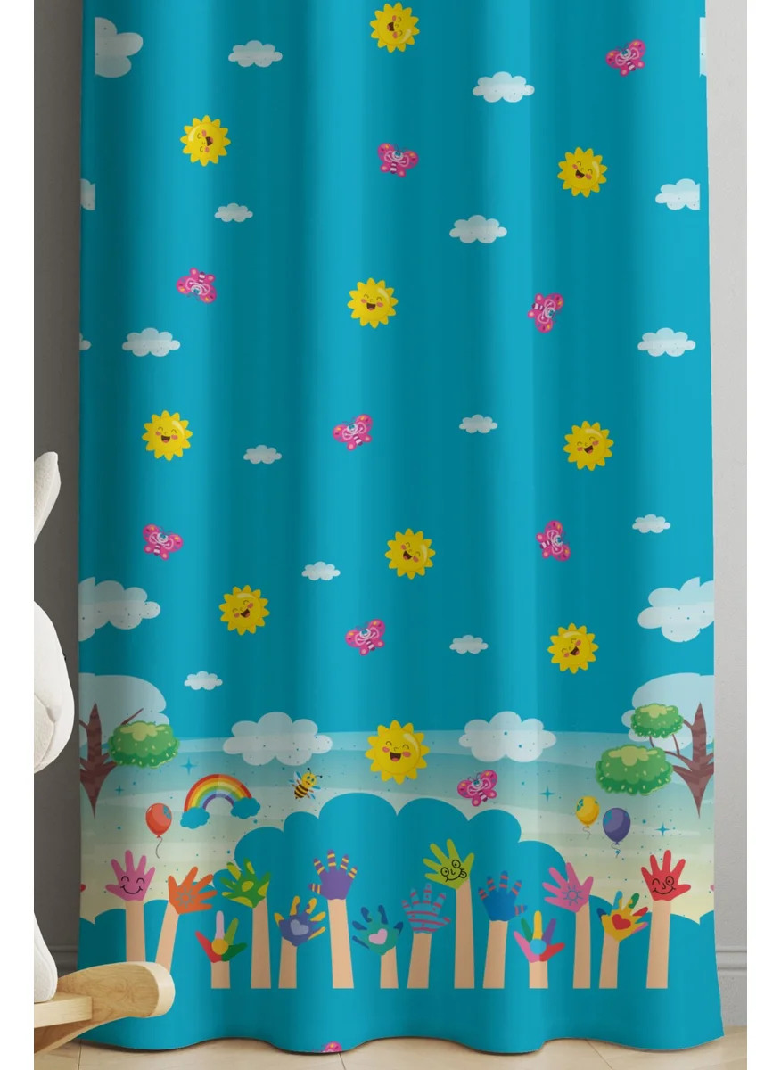 Ays Home Kite Children's Curtain