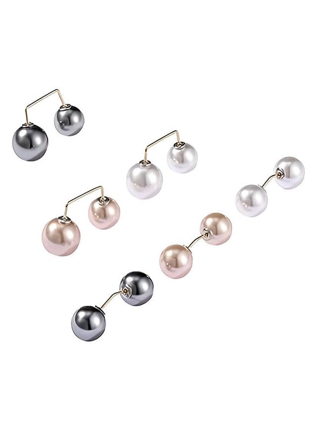 Lommy Pearl Brooch Pins for Women & Girls - Elegant Safety Collar Pins, Sweater & Shawl Clips for Dresses & Clothing | Stylish Fashion Accessory & Birthday Gift - Image 1
