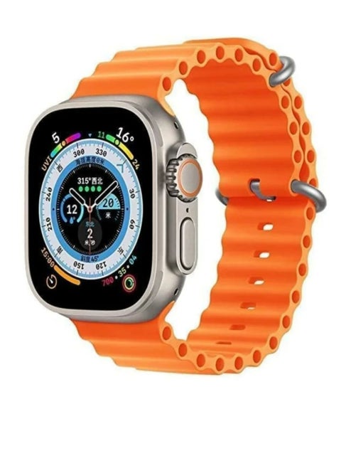 Ultra Smart Watch screen and seven straps in different colours
