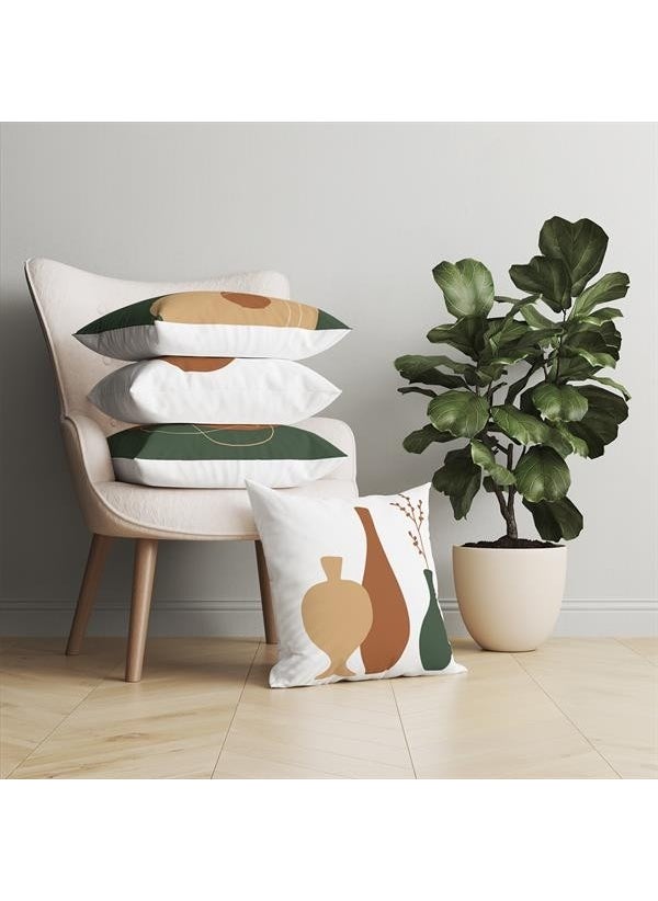 Evdeki Çarşı Evik Abstract 4-Piece Throw Pillow Case DS70  - Image 2