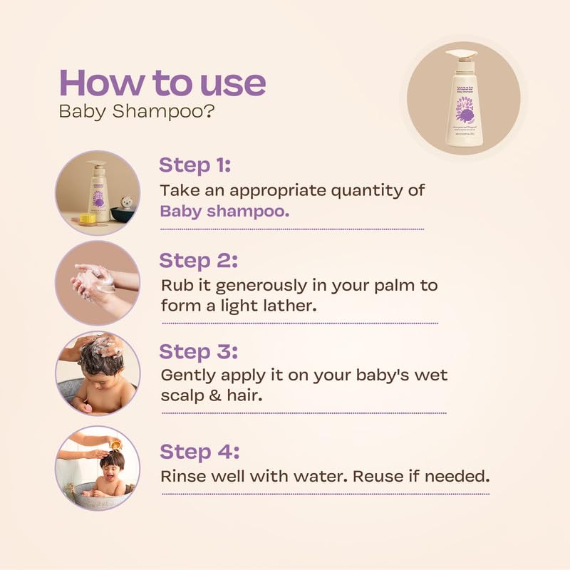 Maate Baby Shampoo (250 ml) | Deep Cleanses, Nourishes Scalp & Hair | With Ayurvedic Herbs like Shikakai & Amla | Baby Shampoo For Kids 0-12 Years | Baby Hair Shampoo | Tear Free & Chemical Free - Image 5