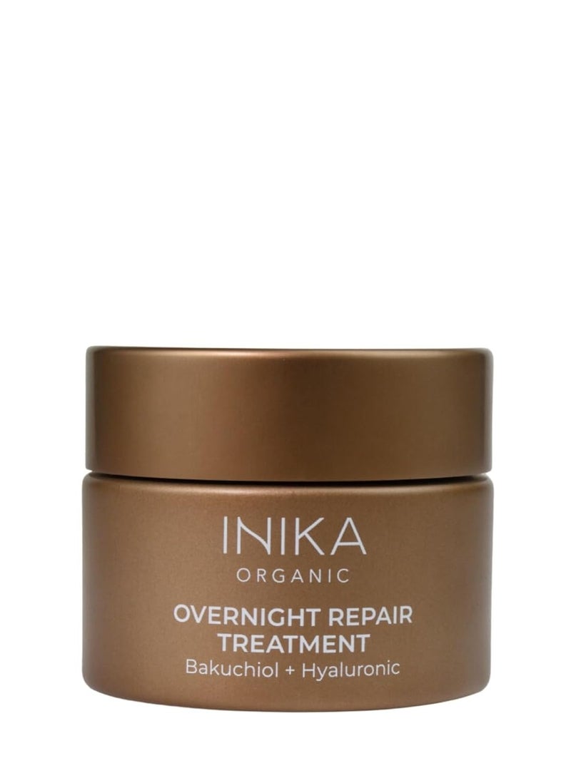 INIKA INIKA Organic Overnight Repair Treatment | Collagen Boosting, Skin Plumping and Deep Hydration face mask