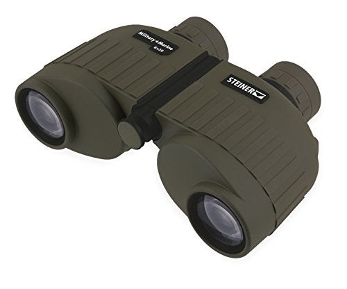Steiner Military-Marine Series Binoculars, Lightweight Tactical Precision Optics for Any Situation, Waterproof, Green, 8x30 - Image 1