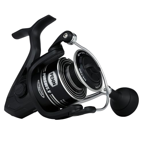 Penn Pursuit V Spinning Fishing Reel Size 4000 CorrosionResistant Graphite Body Lightweight Aluminum Superline Spool HT100 Drag System - Image 1