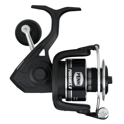 Penn Pursuit V Spinning Fishing Reel Size 4000 CorrosionResistant Graphite Body Lightweight Aluminum Superline Spool HT100 Drag System - Image 3