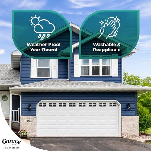 Merhoff Larkin Magnetic Garage Door Windows | Fits 2 Car Garage | Strong & Glossy Real Look | Decorative Black Window Decals | Magnets Hardware Set | Faux Kit | Perfect Decoration & Easy Installation Home Upgrade - Image 4