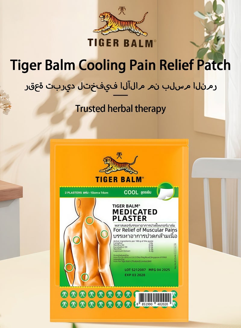 ضمادة مرهم النمر RD | تسكين سريع للألم مع إحساس بالبرودة | مقاس كبير ١٠ سم × ١٤ سم | تسكين موضعي للعضلات والمفاصل والآلام | سهل الاستخدام، راحة تدوم طويلًا - Image 5