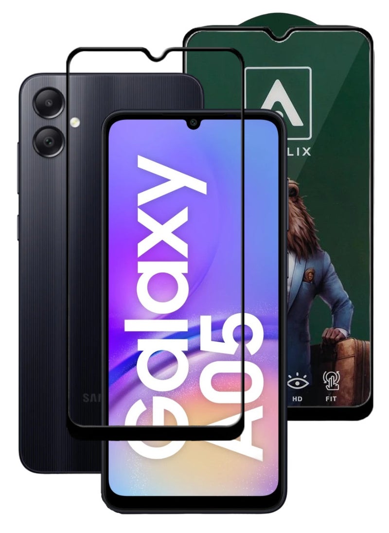 ACLIX Antistatic ESD Dustproof Premium Quality High Definition Tempered Glass Screen Protector Designed For Samsung Galaxy A05 - Image 1