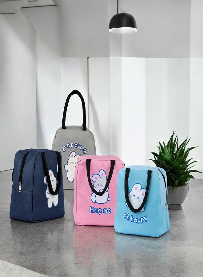 TGOPIT Insulated Bento Lunch Bag Aluminum Foil Bag Rice Bag Food Package Ice Pack Student Bento Lunch Bag Insulation Lunch Organizer for Kids and Students Travel Picnic School (Pink) - Image 3
