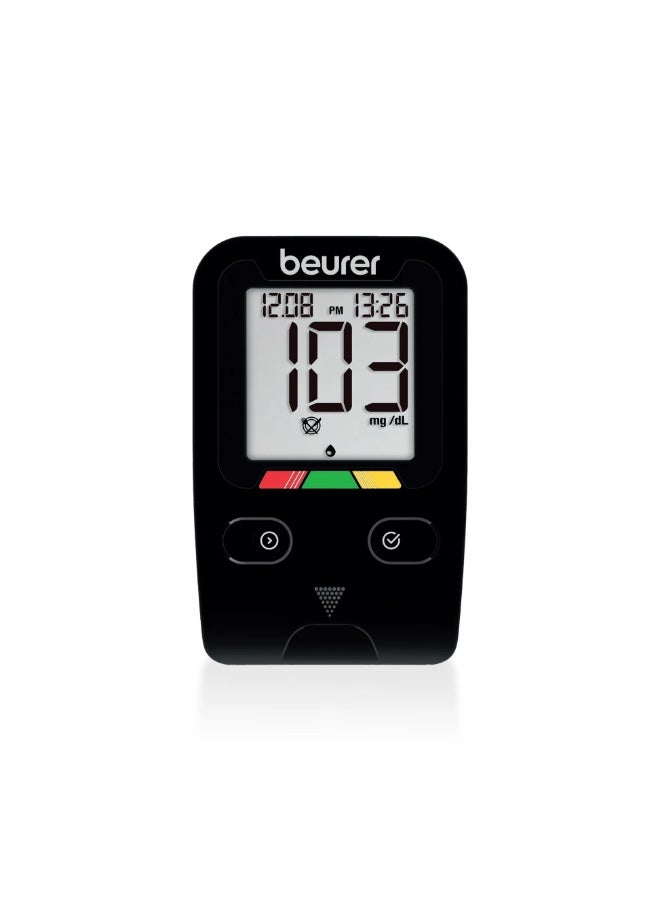Beurer GL 22 Glucometer Machine with 10 Strips| Measure Blood Glucose level quickly and effectively |1 Lancing Device + 10 Lancets Needle - Image 2