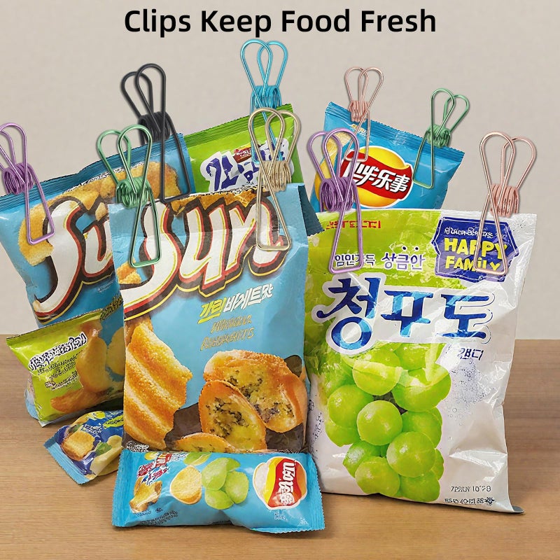 Ufmarine Chip Clips 2.8 inch, Stainless Steel Chip Bag Clips for Food Package, Kitchen Snacks, Clothes, Paper (18 Pcs) - Image 4